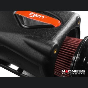 Jeep Wrangler JL Performance Air Intake System - 3.6L V6 - PowerFlow - Injen - Oiled - Wrinkle Black