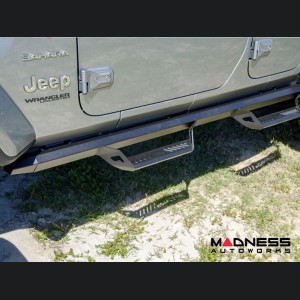 Jeep Wrangler JL Nerf Bar - NFB Predator Pro Step System - N-Fab - Textured Black