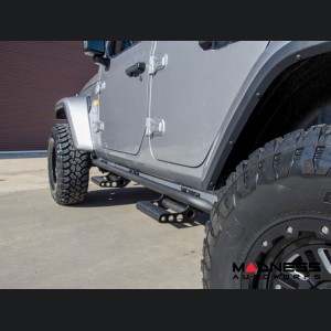 Jeep Wrangler JL 4 Door - RKR Rails - N-Fab - Gloss Black