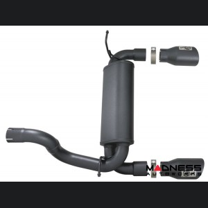 Jeep Wrangler JL 3.6L 4 Door Performance Exhaust System - 409 SS Cat Back - Rebel - AFE - Dual Exit - Black