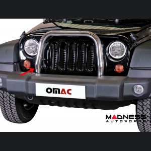 Jeep Wrangler JK Front Bumper Guard - Bull Bar - Chrome