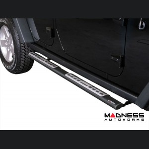 Jeep Wrangler JL Side Steps - Oval Running Boards - Black