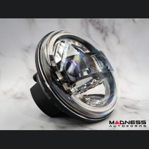 Jeep Gladiator JT Headlights - LED w/ adaptors - Black Housing - 7" 