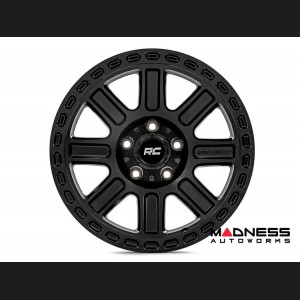 Jeep Custom Wheels (1) - Rough Country - 84 Series - Gloss Black - 17 x 8.5 / 5 x 5 / +0