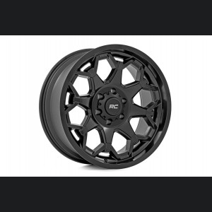 Custom Wheel 80 Series - One-Piece - Semi Gloss Black | 20x10 | 5x5.0 | -19mm - Rough Country