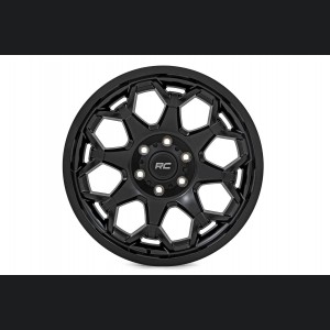 Custom Wheel 80 Series - One-Piece - Semi Gloss Black | 20x10 | 5x5.0 | -19mm - Rough Country