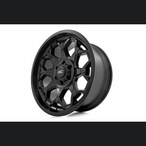 Custom Wheel 80 Series - One-Piece - Semi Gloss Black | 20x10 | 5x5.0 | -19mm - Rough Country