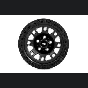 Custom Wheel 82 Series Wheel - One-Piece - Semi Gloss Black | 18x9 | 5x5.0 | 0mm - Rough Country