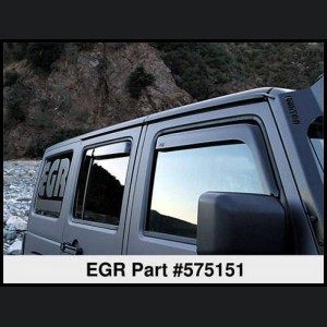 Jeep Wrangler JK - EGR Visor-InChannel Set4