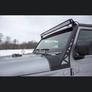 Jeep Gladiator Lighting Upgrade - Windshiled Light Bar Bracket for 52" Lights