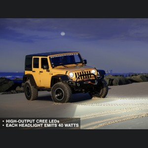 Jeep Wrangler JK - RAX LED Headlights