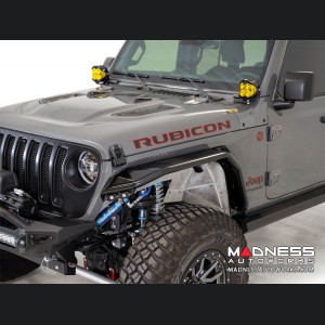 Jeep Wrangler JL Tube Fenders - Stealth Fighter - Front - with Turn Signal / Running Lights