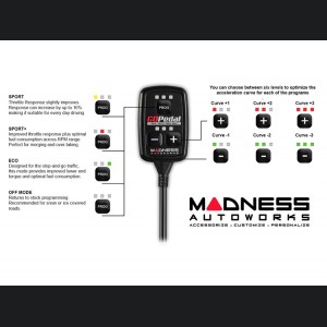 Jeep Wrangler JL 2.0L Throttle Response Controller - MADNESS GOPedal - Bluetooth