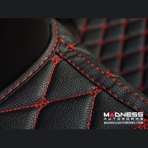 Jeep Renegade Floor Liner Set - Black w/ Red Stitching