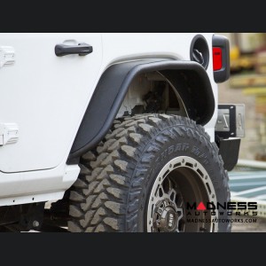 Jeep Wrangler JL Fender Flares - Rear - Textured Black Powdercoat