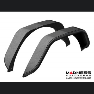 Jeep Wrangler JL Fender Flares - Rear - Textured Black Powdercoat