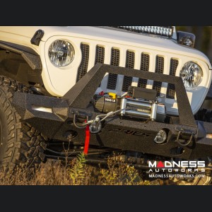 Jeep Wrangler JL Trailchaser Bumper Corners - Front - Textured Black Powdercoat - Carbon Steel