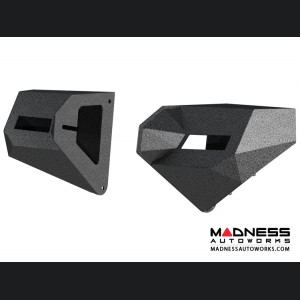 Jeep Wrangler JL Trailchaser Bumper Corners - Front - Textured Black Powdercoat - Aluminum