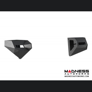 Jeep Wrangler JL Trailchaser Bumper Corners - Front - Textured Black Powdercoat - Aluminum