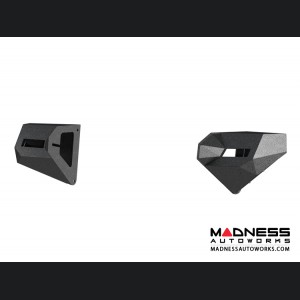 Jeep Wrangler JL Trailchaser Bumper Corners - Front - Textured Black Powdercoat - Aluminum