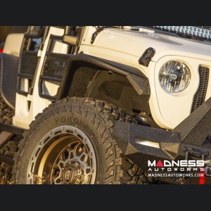 Jeep Wrangler JL Trailchaser Front Aluminum Bumper w/ Aluminum Fender Flares - Option 9 - Aluminum