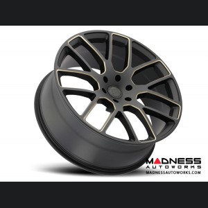 Jeep Custom Wheels (1) - Black Rhino - 22 x 9.5" - Kunene - Matte Black w/ Dark Tint Milled Spokes