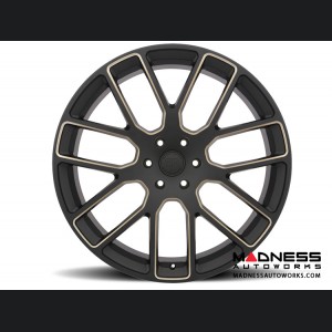 Jeep Custom Wheels (1) - Black Rhino - 22 x 9.5" - Kunene - Matte Black w/ Dark Tint Milled Spokes