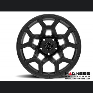 Jeep Custom Wheels (1) - Black Rhino - 17 x 9.5 - Overland - Matte Black