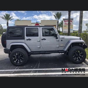 Jeep Custom Wheels (1) - Black Rhino - 17 x 9.5 - Pinatubo - Gloss Black w/ Milled Inside Window