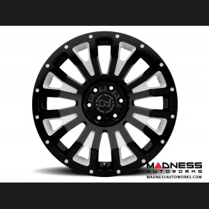 Jeep Custom Wheels (1) - Black Rhino - 17 x 9.5 - Pinatubo - Gloss Black w/ Milled Inside Window