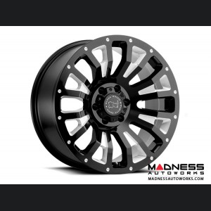 Jeep Custom Wheels (1) - Black Rhino - 18 x 9.5 - Pinatubo - Gloss Black w/ Milled Inside Window