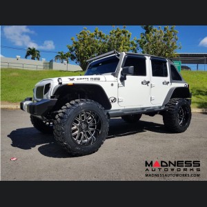 Jeep Custom Wheels (1) - Black Rhino - 20 x 9.5 - Prismo - Gloss Black w/ Milled Spokes