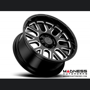 Jeep Custom Wheels (1) - Black Rhino - 17 x 9.5 - Prismo - Gloss Black w/ Milled Spokes