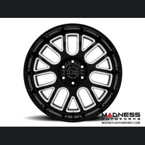 Jeep Custom Wheels (1) - Black Rhino - 18 x 9.5 - Prismo - Gloss Black w/ Milled Spokes