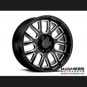 Jeep Custom Wheels (1) - Black Rhino - 18 x 9.5 - Prismo - Gloss Black w/ Milled Spokes