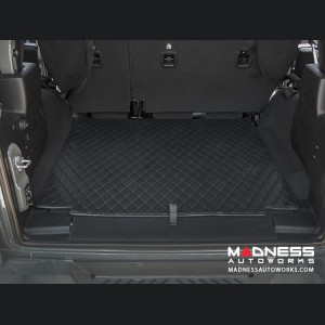 Jeep Wrangler JL Cargo Mat - Black w/ Black Stitching 