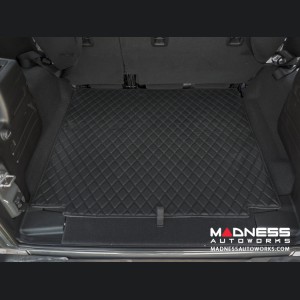 Jeep Wrangler JL Cargo Mat - Black w/ Black Stitching 