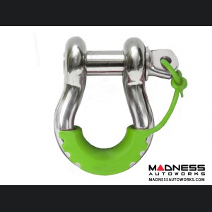 Jeep Wrangler JL Locking D-Ring Isolator - Fluorescent Green