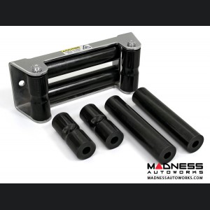 Jeep Wrangler JL Rope Rollers for Synthetic Winch Rope - Black