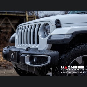 Jeep Wrangler JL LED Light Bar w/ Bracket - 50" - Amber Flood