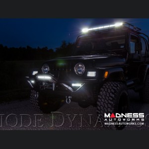 Jeep Wrangler JL LED Light Bar w/ Bracket - 50" - Amber Flood