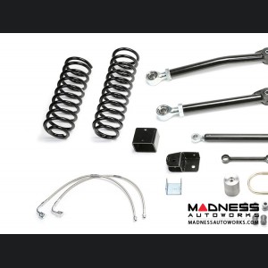 Jeep Wrangler 3" Trail II System w/ Performance Shocks by FABTECH - 4 Door JK (Short Arm)