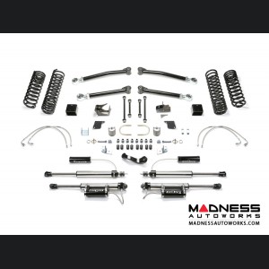 Jeep Wrangler 3" Long Travel Trail System w/ 2.25 Resi Dirt Logic Shocks by FABTECH - 4 Door JK (Short Arm)