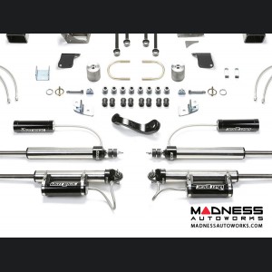 Jeep Wrangler 3" Long Travel Trail System w/ 2.25 Resi Dirt Logic Shocks by FABTECH - 4 Door JK (Short Arm)