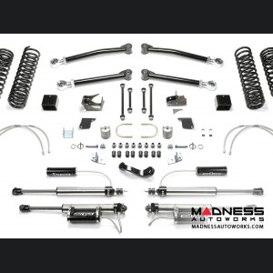 Jeep Wrangler 3" Long Travel Trail System w/ 2.25 Resi Dirt Logic Shocks by FABTECH - 4 Door JK (Short Arm)