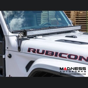 Jeep Gladiator Windshield Lightbar w/ Brackets - Carbide Black Powder Coat - 50"