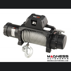 Jeep Gladiator Trekker Winch w/ Synthetic Rope & Waterproof/Wired Remote - 12,500 LBS