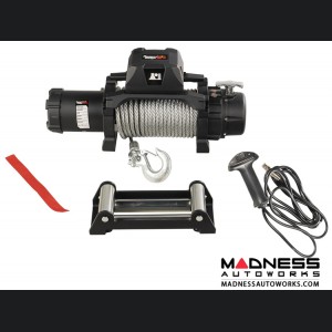 Jeep Gladiator Trekker Winch w/ Synthetic Rope & Waterproof/Wired Remote - 12,500 LBS