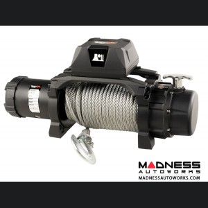 Jeep Gladiator Trekker Winch w/ Synthetic Rope & Waterproof/Wired Remote - 10,000 LBS