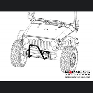 Jeep Wrangler JK Mid Stinger Frame Built Bumper